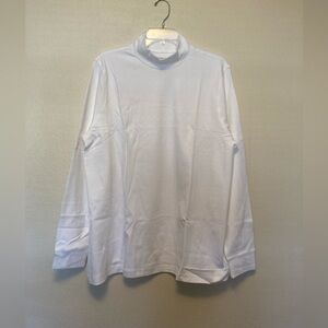 Lands End long sleeve white mock neck